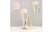 Abstract Sculpture Hollow Resin Sculpture Compact Tabletop Ornament for Entryway, Office
