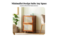 Minimalist aesthetic Floor-Standing Cabinet with Doors particle-resistantshield storage cabinet configurable Design Storage Furniture Multi-Functional for Book Lovers, Homeowners, Decor aficionados, Study, Home Office, Living Room, Bedroom