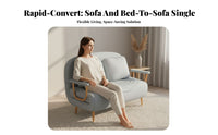 Transshapeable Pull-Extendable Armchair Foldable Design Single Fold-Extendable Lounger versatileUse Space-Saving for Residents
