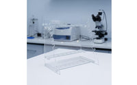 Pipette Rack Transparent Acrylic Pipette Stand Open-Frame Holder for Technicians, Students, Scientific Facility, Classroom