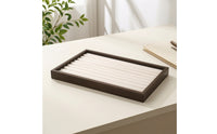 Band Holder Display Tray Grooved Band Display Tray Padded for Collectors, Retailers, Dressing Tables, Retail Counters, Drawers