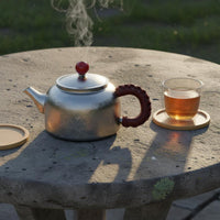 Pure Titanium Teapot High-End Portable Kung Fu Tea Kettle Heat Resistant Titanium Tea Pot for Travel