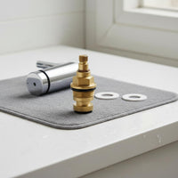 Brass Valve Core Easy Installation Slow Opening Tap Cartridge Anti-Leak Seal Faucet Screw Stem Valve for Bathroom, Kitchen