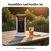 Timer Function USB Air Cooler Humidifier 6 Wind Speeds Portable Air Cooler Quiet Operation for Office, Bedroom, Dorm Room