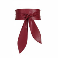 Long Waist Tie Belt Soft Wide Bow Belt Resistant Fashion Accessory for Women, Dress Outfits
