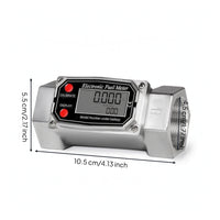 Battery Powered Digital Turbine Rate Gauge Accurate Turbine Rate Gauge with LCD Display Calibrated Reliable for Workshop