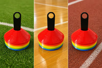 Soccer Training Cones, Agility Disc Cones for Football Basketball Drills, Field Marker Saucers, Thickened Durable