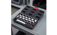 13 Pieces Wrench Set with Interchangeable Heads Ratchet Wrench Set with Carry Case Portable Hand Tool Kit for Maintenance