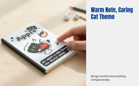 Cute Black Cat Mini Notebook, Pocket Notepad, Blank Portable Cartoon Stationery, Student Supplies, Ins Style