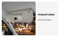 Sun Visor Mirror Exact Fit Replacement Sun Visor Cosmetic Mirror Cover Easy Installation Automotive Trim Part