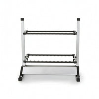 Fishing Rod Rack Freestanding Fishing Rod Rack with EVA Slots Gear Storage Stand Aluminum Organizer Double-Sided for Anglers