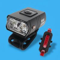 USB-Charged Bike Headlight Easy Installation USB USB-Charged Cycle Illumination 6 Lighting Modes Double LED Cycle Light for Commuters, Trail Riding