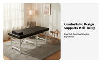 High-Density Foam Portable Massage Table Wear-Resistant PU Leather Foldable Couch Lightweight Folding Therapeutic Bed Quick Setup for Estheticians, Mobile Therapists, Chiropractors, Medical Facility