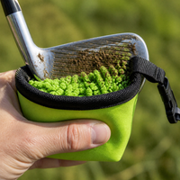 Multi-Color Golf Ball and Club Cleaning Pouch with Water Dispenser