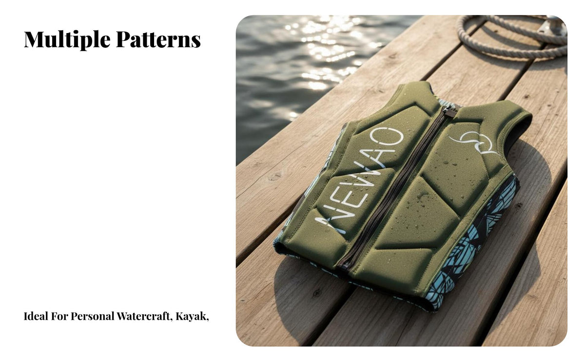 Flotation Vest Lightweight Individual Flotation Device Kayak Flotation Vest Ergonomic Fit Aquatic Activities Vest Long-Lasting