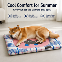 Dog Cooling Mat Gel Filled Square Waterproof Pet Mat for Summer Heatwaves