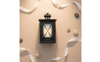 Minimalist Design Metal Candle Lantern Vented Top House Decoration Portable for Wedding, Patio