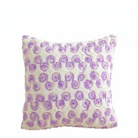 Ribbon Embroidery Pillow Cover Nordic Inspired Design