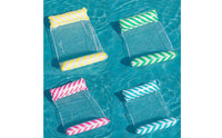 Foldable Design Inflatable Pool Lounger Long-Lasting PVC Material Inflatable Water Pool Lounger Portable for Adults, Lake, Beach