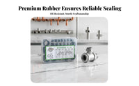 Rubber Washer Repair Box Organized Storage Case Combination Washer Kit Oil Closure Gasket Set Not Easily Deformed for Mechanics