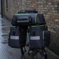 Function Bike Trunk Bag Reflective Three-in-Single Bike Bag Structured for Biking Trips
