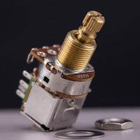 500k A500K Potentiometer Compact Guitar Pot with Push-Pull Switch Smooth Push-Pull Guitar Pot Slim Design for Guitarists, Luthier