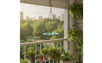 Flower-Shaped Hanging Bird Feeder Outdoor Hanging Bird Bath Lightweight Birdbath Long-Lasting for Balcony
