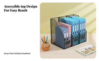 MultiTiered Desk Organizer Modern Design MultiTiered desktop shelf Includes Drawer