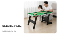children's Billiard Set Parent-Child Interaction Mini Pool Table Space-Saving Desktop Billiard Table for Family, Parents, Indoor, Playroom, Dorm Room