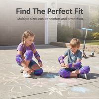 Kids' Protective Gear Set for Skateboarding, Roller Skating, and Cycling - Knee and Elbow Pads