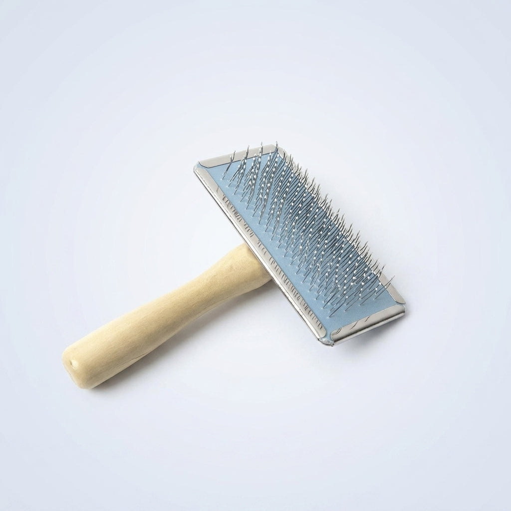 Cat Brush and Dog Brush for Professional Dog Grooming, Wooden Handle Cat Comb and Dog Comb for Pet Hair Removal, Safeguarding Slicker Design