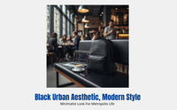 Korean Studded Pattern Backpack, PU Leather, Laptop Bag, Black, Waterproof, For Men, School