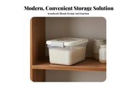 Moisture-Proof Rice Storage Container Safe Airtight Rice Container Transparent Body for Kitchen Countertop, Cabinet