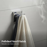 Heavy-Duty Wall-Mounted Towel Shelf Rust-Resistant Wall-Mounted Washroom Organizer Collection Modern Design Bathroom Accessory Set Easy Installation for Hotel Operators, Property Managers, DIY Enthusiasts, Laundry Room, Kitchen