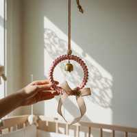 Nordic Style DIY Woven Wind Chime Wall Hanging Decor for Home & Kids' Room, Gift Idea