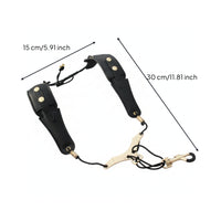 Adjustable Saxophone Harness Weight Distributing Padded Saxophone Strap Clip Hooks Sax Shoulder Strap
