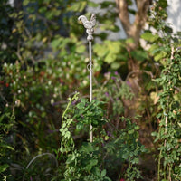 White Weather Vane, Metal Weather Vane, Garden Pick, Outdoor Garden Accent, Country-style Goods