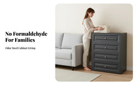 Large Capacity Minimalist Multi-Drawer Cabinet Modern Design Multi-Compartment Credenza adaptable Use Storage Furniture sturdy Construction for Apartment Dwellers, Homeowners, Office Workers, Living Room, Bedroom, Hallway