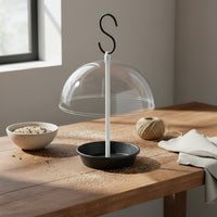 Bird Feeder with Dome Lightweight Hanging Bird Feeder Outdoor Pet Supplies for Nature Lovers, Garden, Yard, Patio