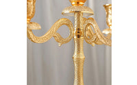 Pedestal Candle Holder Ornate Tabletop Candle Holder Metal Candlestick Cutout Decor Decorative for Decorators, Dinner Table