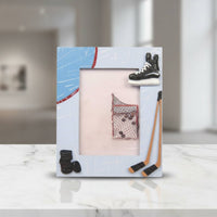Ice Sport Photo Frame Creative Design Ice Sport Themed Desktop Frame Keepsake Gift Glass Front