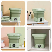 Foldable Washing Machine Small Mini Washing Machine Portable Washer Water-Resistant for Travelers, Travel, Dorm Rooms
