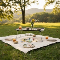 IGT Modular Table Portable Modular Outdoor Table Expandable for Barbecue, Road Trip