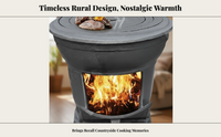 Cast iron stove for patio use