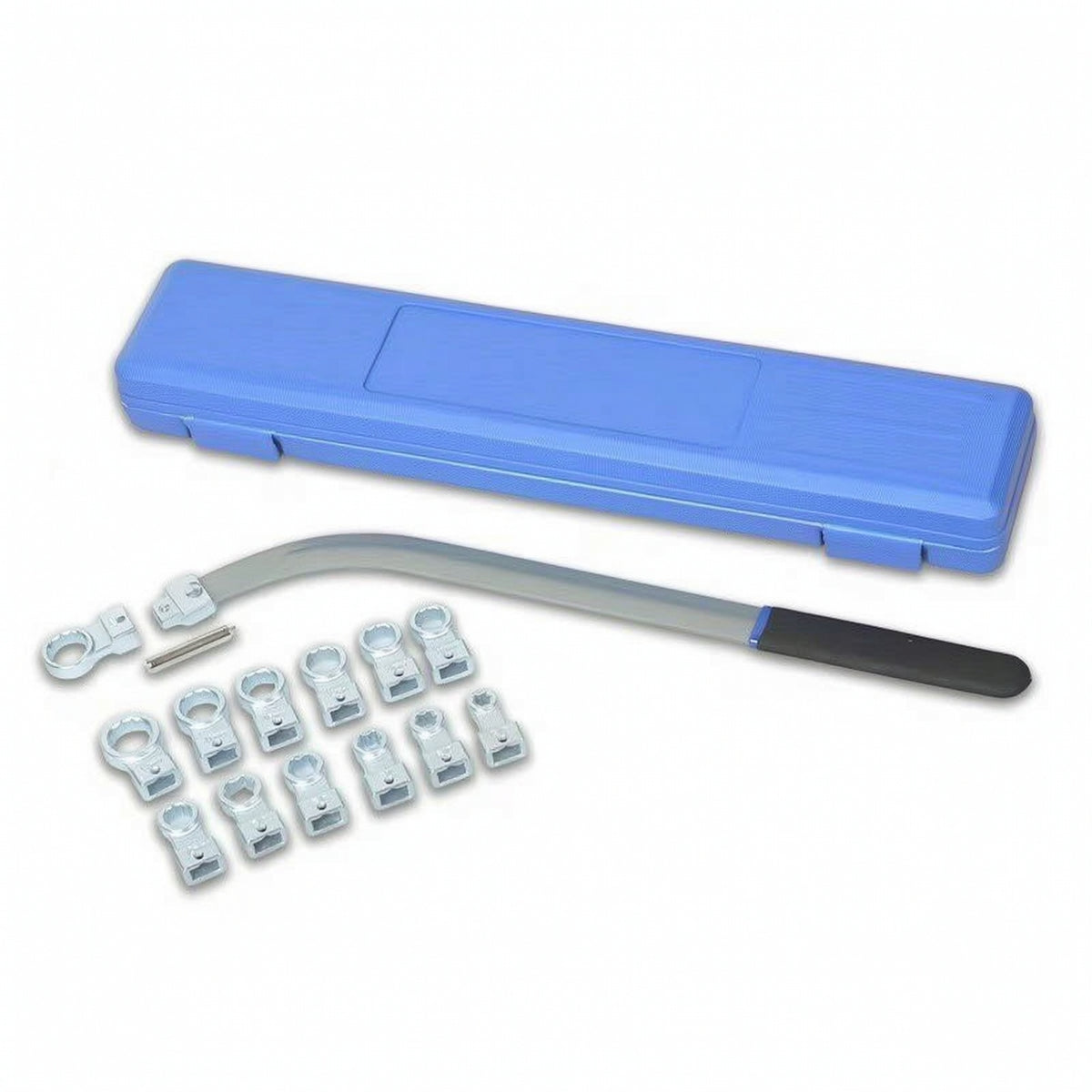 Engine Timing Belt Tensioner Wrench Multi-Adapter Timing Belt Tensioner Wrench Curved Pulley Spanner for Home Mechanics