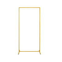 Freestanding Rectangular Backdrop Frame Cylindrical Metal Arch Stand Geometric Photography Backdrop Stand Stable for Stages
