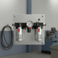 Fine Filtration FRL Combo Moisture Removal Filter Regulator Lubricator Transparent Bowl Compressed Air Filter Regulator Lubricator for Workshop, Factory