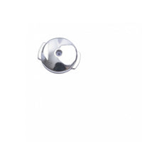 Replacement Earring Back with Silicone Insert Polished Disc Earring Back Non-Slip Fastener Comfortable for DIY Jewelers