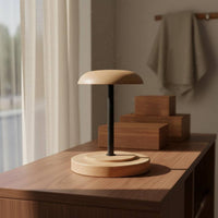Vintage Hat Display Wooden Base and Iron Wooden Hat Display Stand Detachable for Retail Shop, Photo Studio