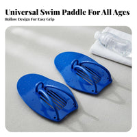 2 Pieces Builds Strength Swimming Hand Paddles Increases Water Resistance Swim Training Paddles Adjustable Straps for Beginners, Triathletes